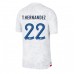 Frankrike Theo Hernandez #22 Replika Borta matchkläder VM 2022 Korta ärmar